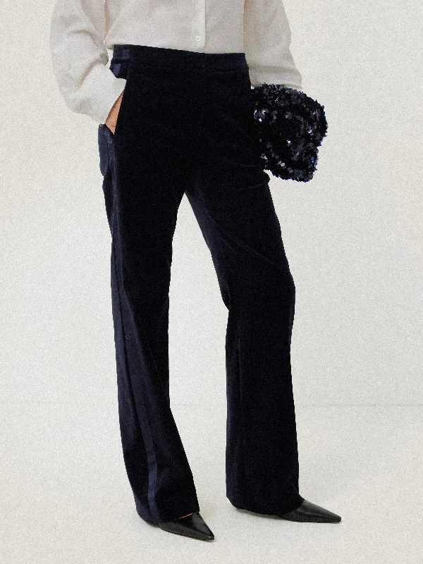 Flash Sales Mason Velvet Trouser | Navy