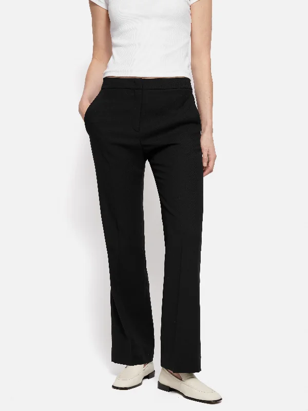 Travel Essentials Short Fluid Twill Mason Trousers | Black