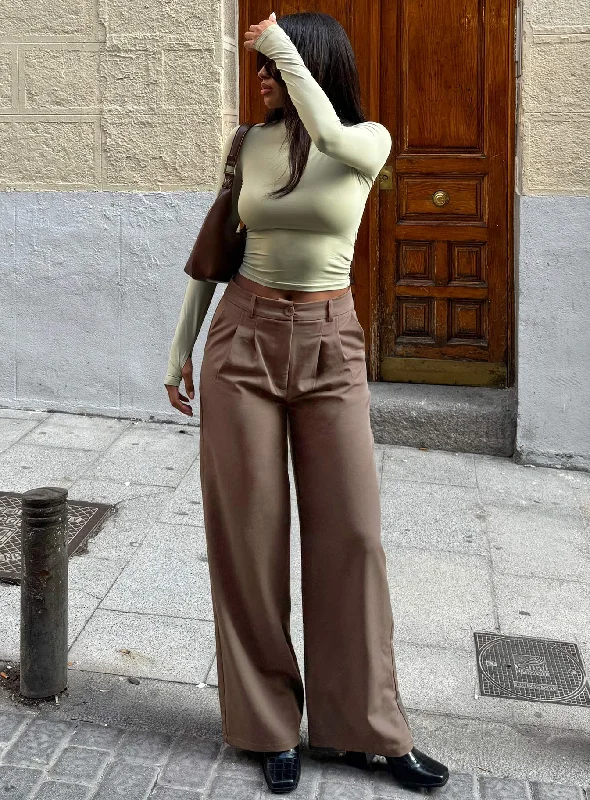 Women's Clothes Online Shopping Archer Pants Brown Lower Impact