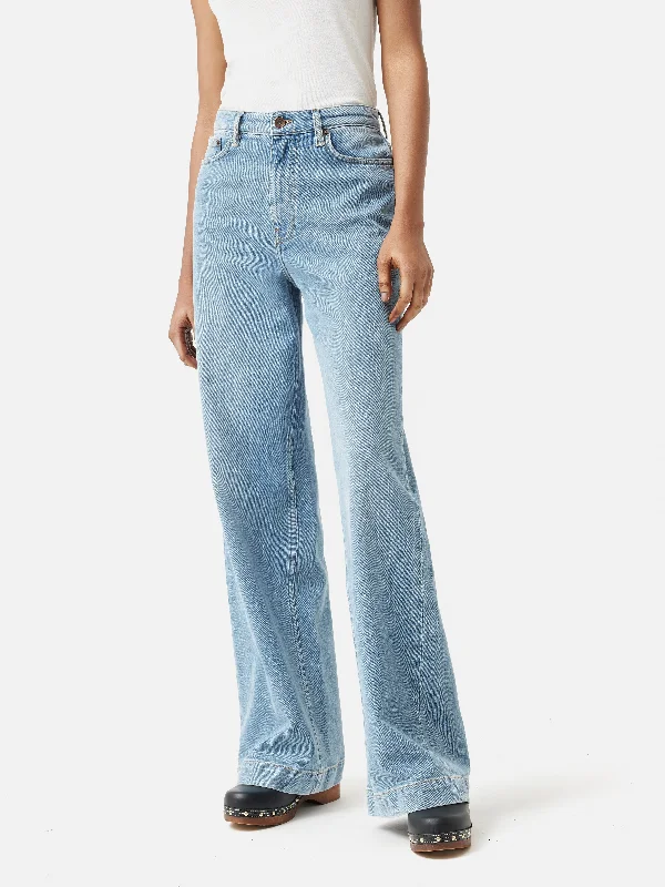 Women's Fashion Essentials Balfour Long Wide Leg Jean | Light Blue Wash