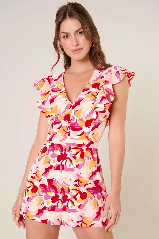 Sales For Clothes Kimbra Floral Ruffle Romper