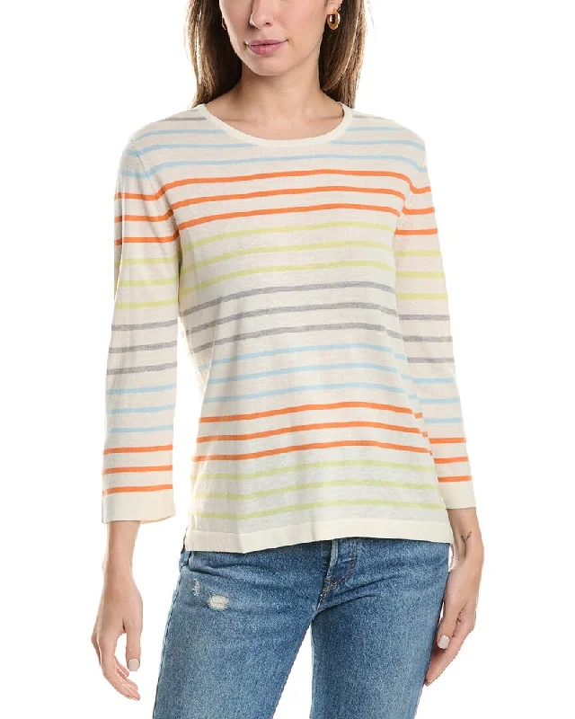 Chic And Edgy Forte Cashmere Aegean Silk & Cashmere-Blend Sweater