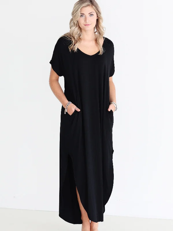 Big Sale Event Black DLMN Maxi Dress