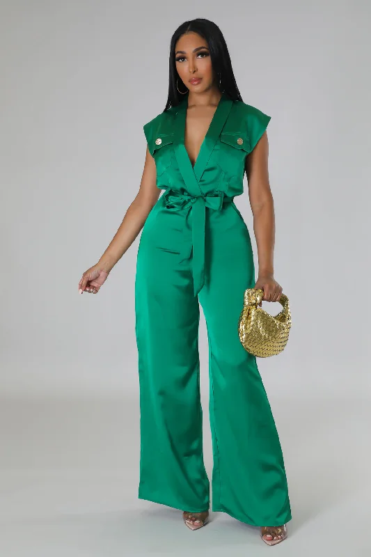 High End Women's Wear Above Status Jumpsuit