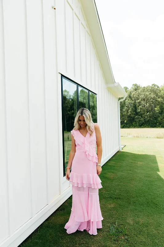 Trendsetter's Closet Angeline Maxi Dress - Pink