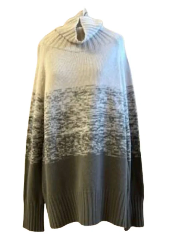 Women Fashion Sweater In Taupe/green