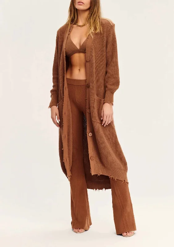 Clearance Event Amanda Cardigan In Cognac