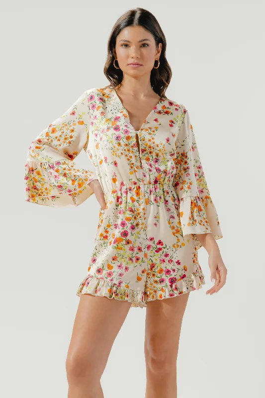 Limited Time Offer Marcia Summer Lovin' Bell Sleeve Romper