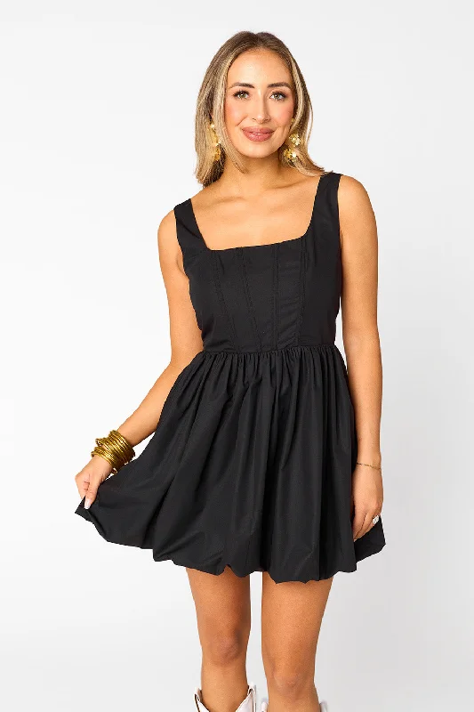 Fashion Deal Heidi Mini Dress - Black