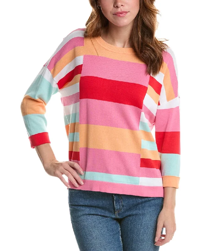 Trendsetting Threads Edinburgh Knitwear Bold Stripe Sweater