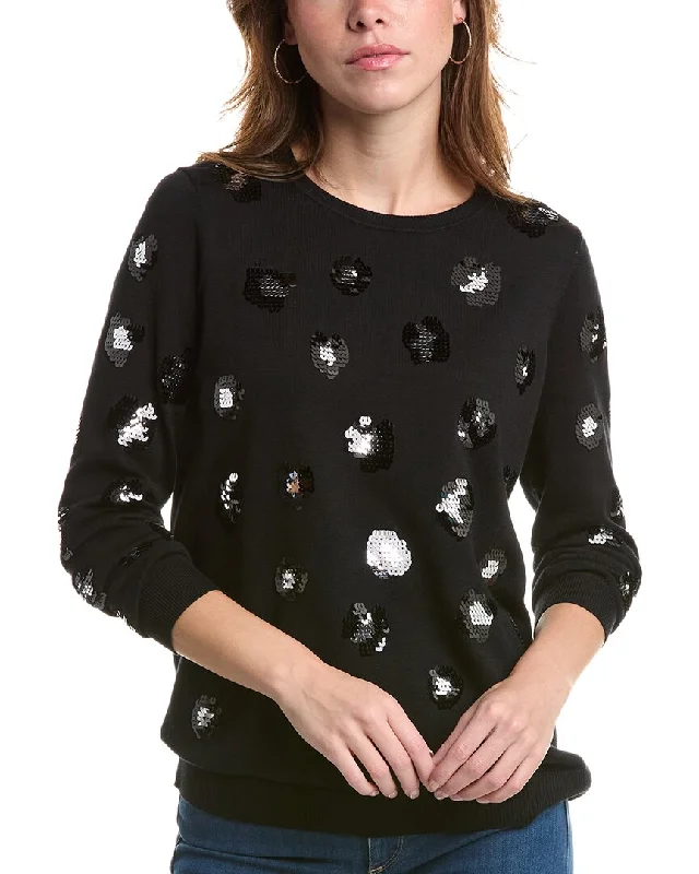 Weekend Exclusive Edinburgh Knitwear Leopard Sequin Sweater