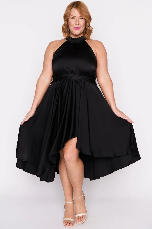 Chic Women's Clothing for Date Nights Oceania Black Party Dress