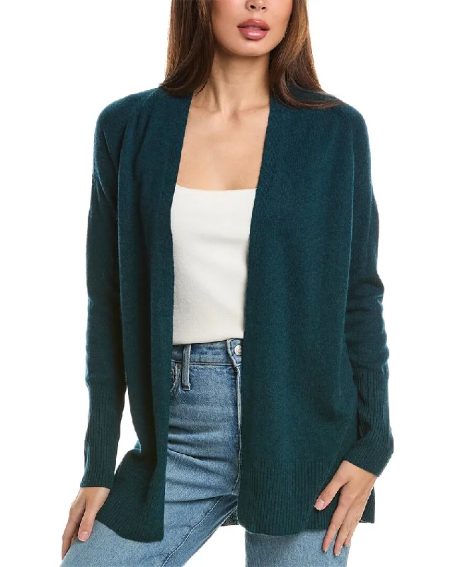 Crazy Discounts, Hurry Up Forte Cashmere Rib Detail Cashmere Cardigan