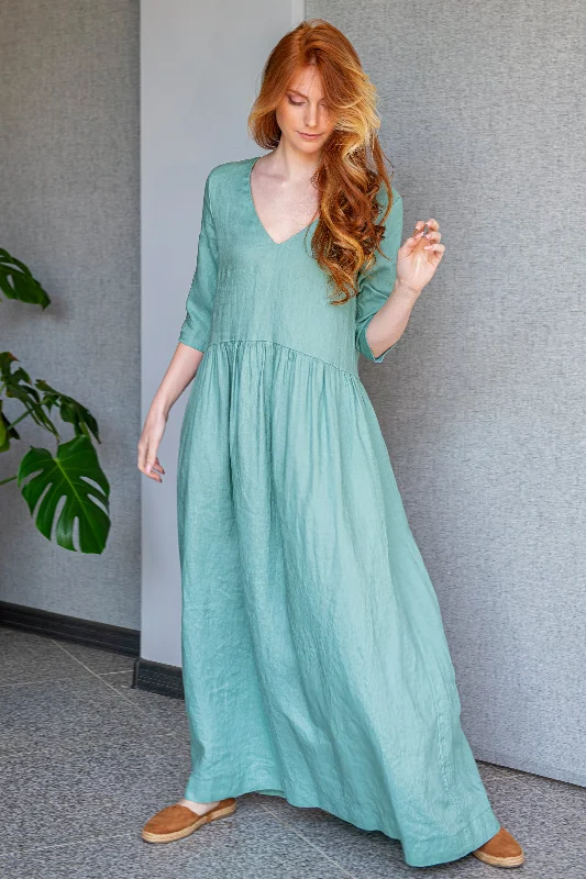 Versatile Wardrobe Essentials Effortless Linen Maxi Dress