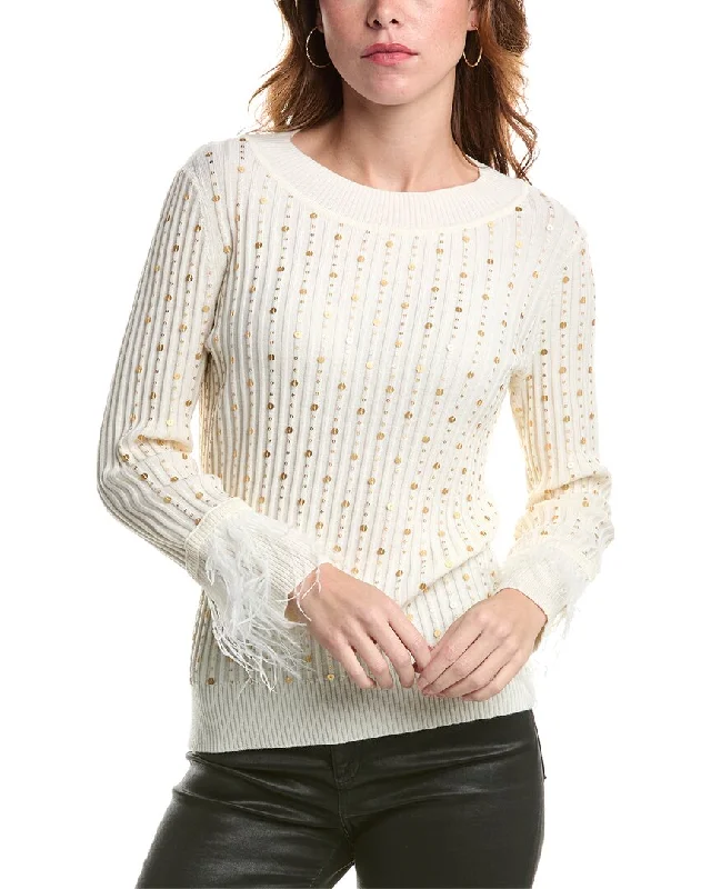 Effortless Style, Endless Impact Edinburgh Knitwear Sequin Wool Sweater