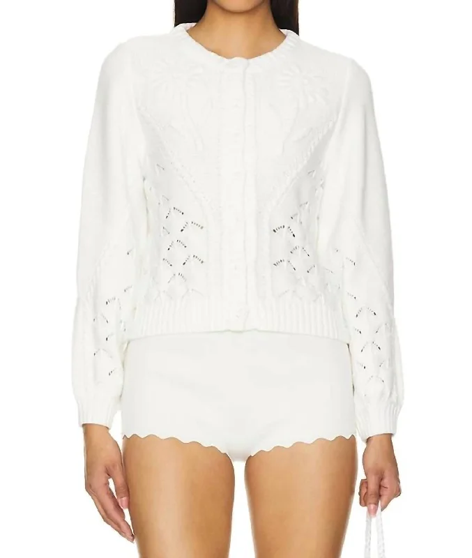 Cool Prices Arlene Sweater Cardigan In Ivory