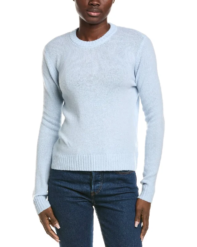 Glamorous Evening Wear Alashan Cashmere Technical Crop Crewneck Cashmere-Blend Pullover