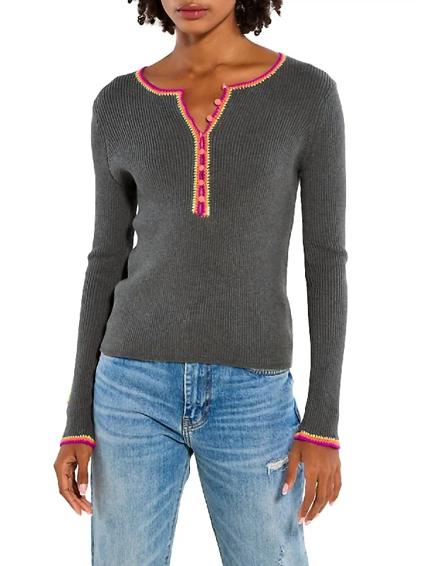 Flash Sale Online Patch Match Sweater In Shale