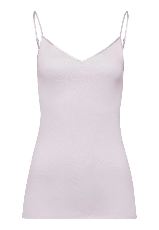 Women Wear Online Cotton Seamless V-Neck Cotton Camisole | Lupine Love 71601-1486