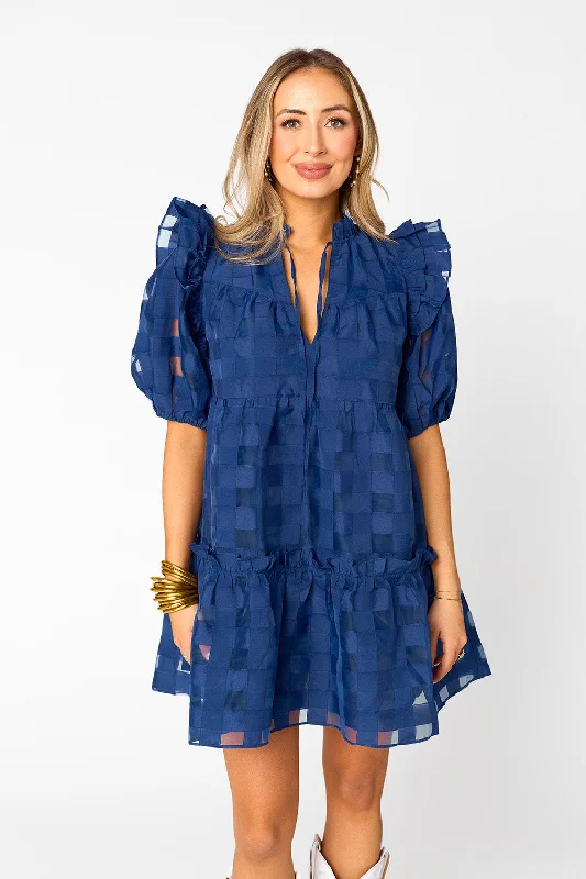 Exclusive Discount Ensley Short Dress - Navy