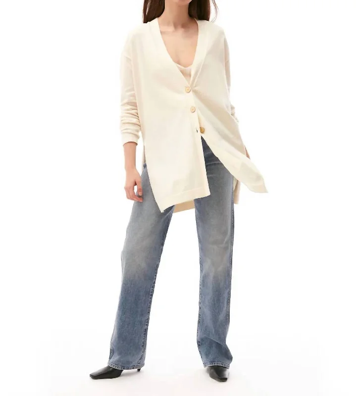 Fashion Deal Penelope Travel Cardigan In Ivory