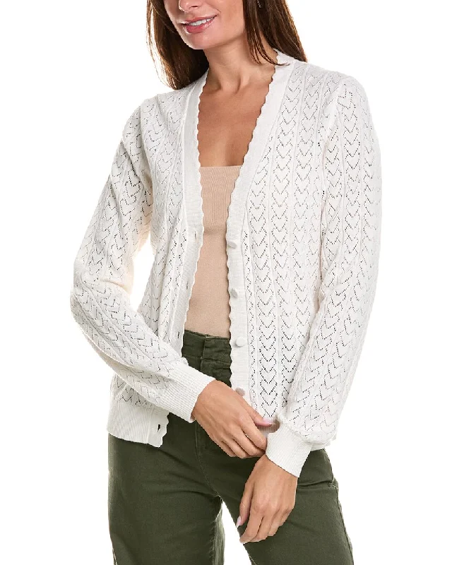 Trend Alert Minnie Rose Heart Pointelle Cashmere-Blend Cardigan