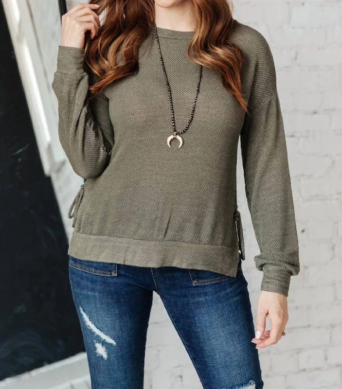 Trend Alert In The Forest Top In Olive