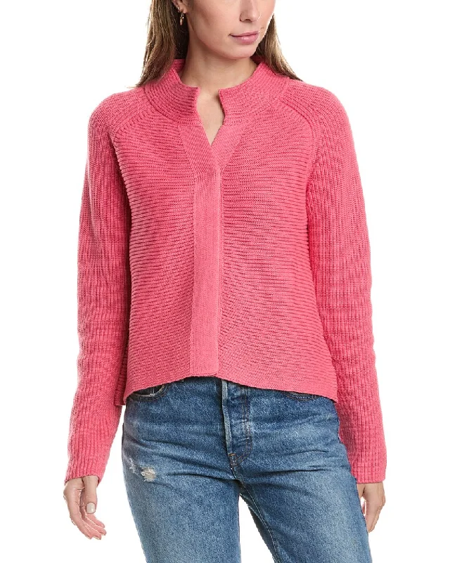 Buy More, Save More Forte Cashmere Rib Mock Cardigan