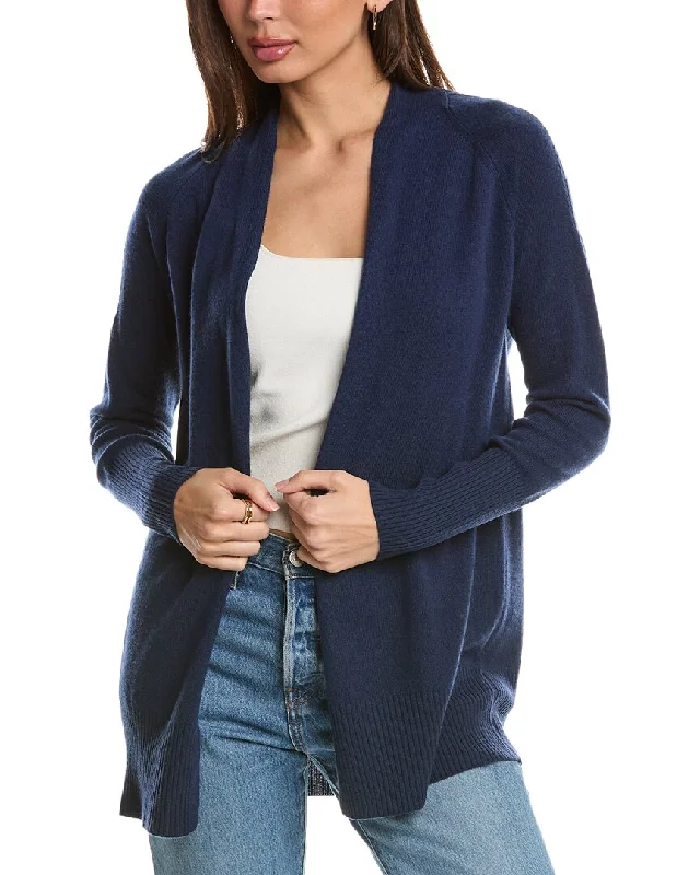 Flash Discount Forte Cashmere Rib Detail Cashmere Cardigan