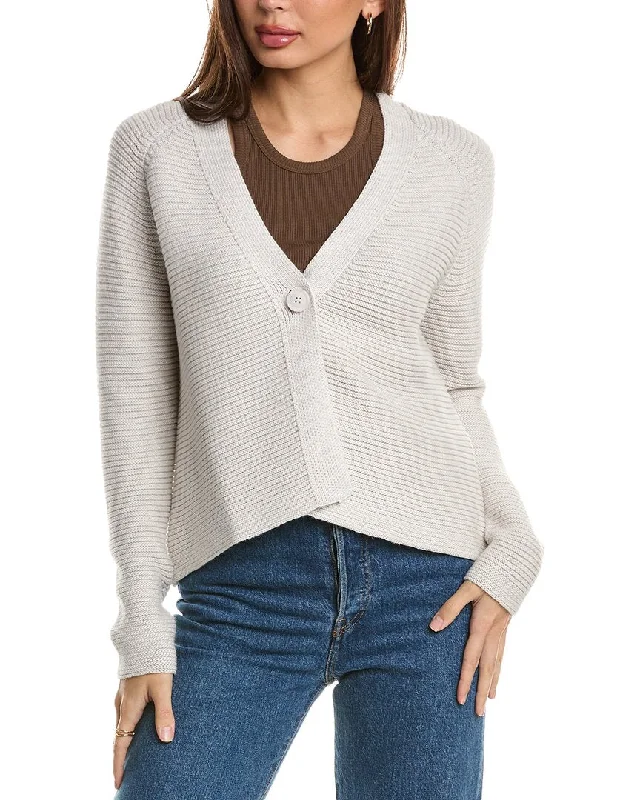 Holiday Discount Forte Cashmere Garter Button Cardigan