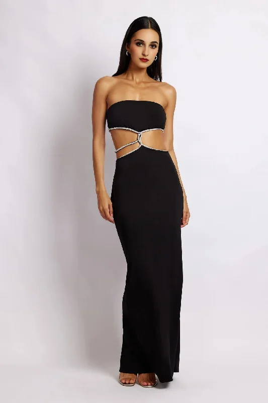 Imeless Style Billie Strapless Maxi Dress - Black