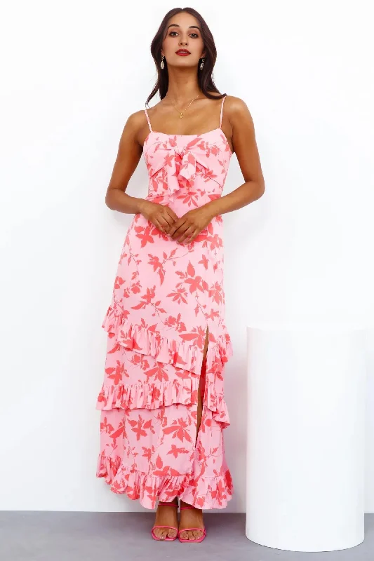 Modern Women's Wardrobe Essentials Carefree Times Maxi Dress Pink