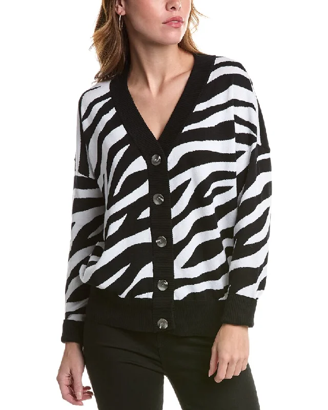 Quality Driven Apparel Edinburgh Knitwear Zebra Cardigan