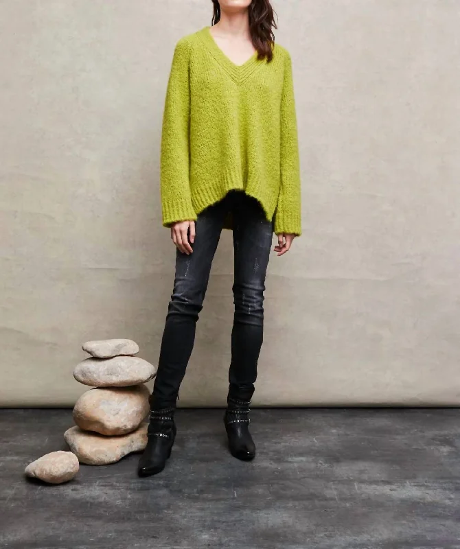 Women's Clothing Ero Sweater In Lime Green