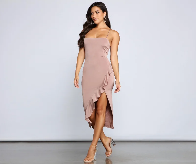 Clothes For Sale City Chic Stylish Ruffled Midi Dress