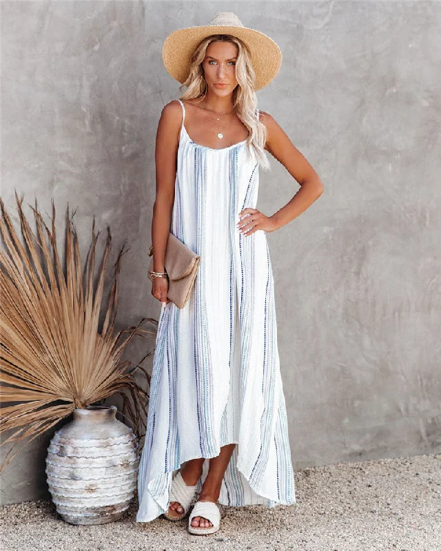 Women's Clothing for Every Season and Trend El Cerrito Tiered Tassel Tie Maxi Dress