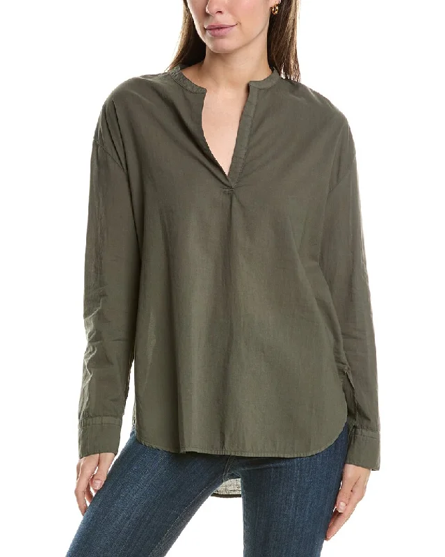 Catch Every Fashion Trend James Perse Lightweight Pullover Shirt