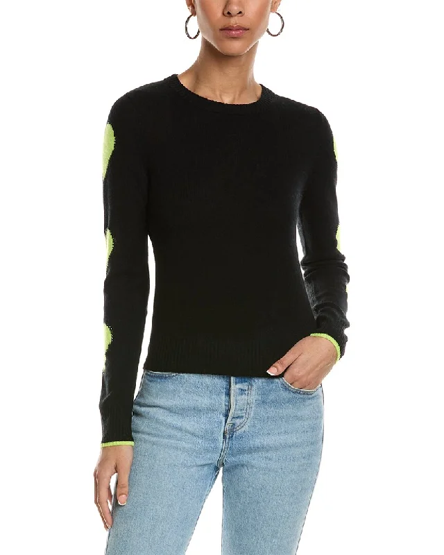 Casual Fashion Brodie Cashmere Pixel Heart Cashmere Sweater