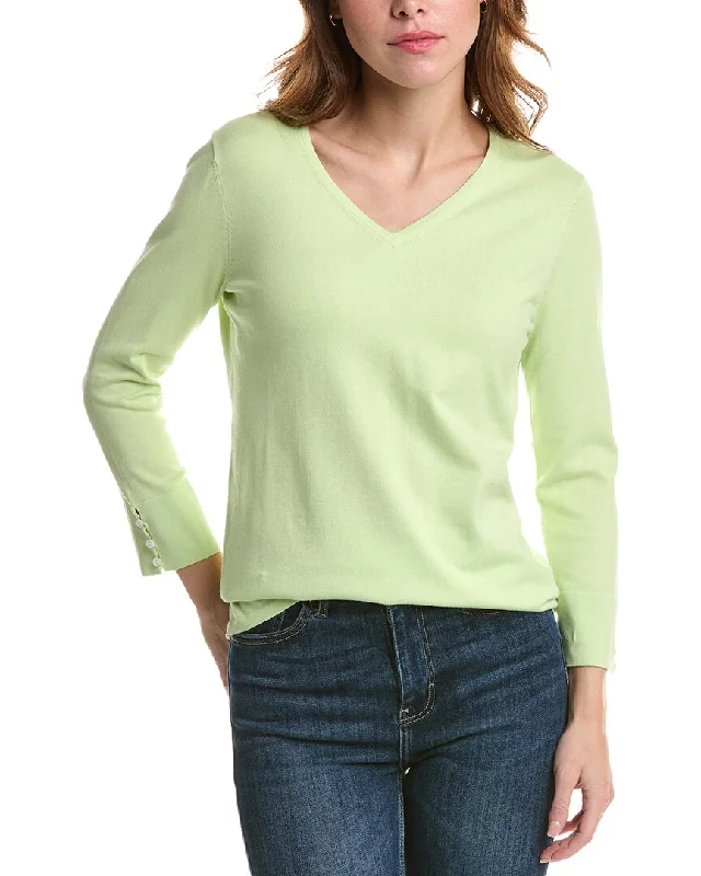 End Of Season Clearance Edinburgh Knitwear Classic V-Neck Sweater