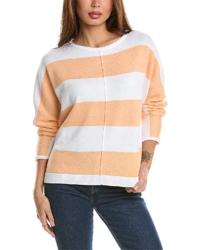 Trendy Pulse Forte Cashmere Bold Stripe Dolman Sweater