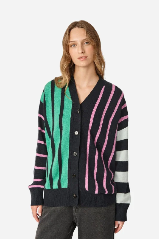 Ride The Style Wave Oncept Whitney Cardigan Indigo Stripe