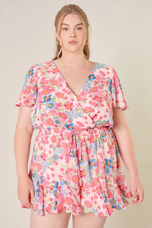 Special Offers Macaron Floral Babygirl Romper Curve