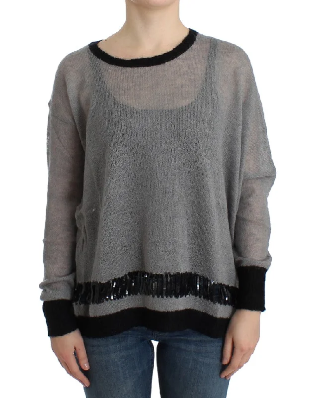 Evening Looks Costume National  embellished asymmetric Women's sweater