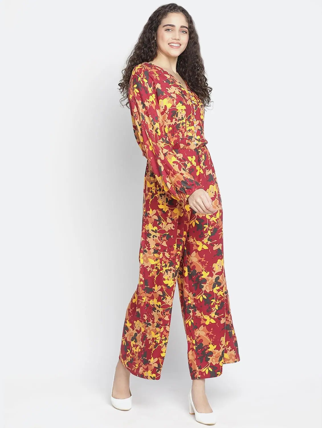 Classic Women's Clothing Styles Women Printed Multicolor Jumpsuits & Sets