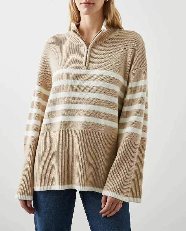 Outlet Clothing Tessa Sweater In Beige