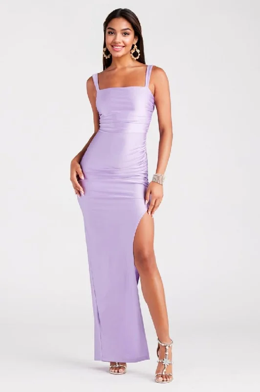 Trendy New Clothes Backless High Slit Slim-Fit Formal Dress