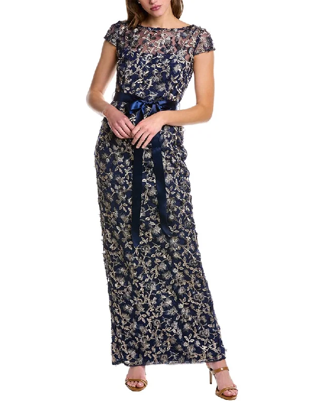 Flash Sale Now Adrianna Papell Embroidered Gown