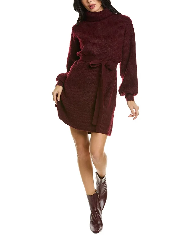 Women's Trendy Outfits ANNA KAY Turtleneck Knit Wool-Blend Dress