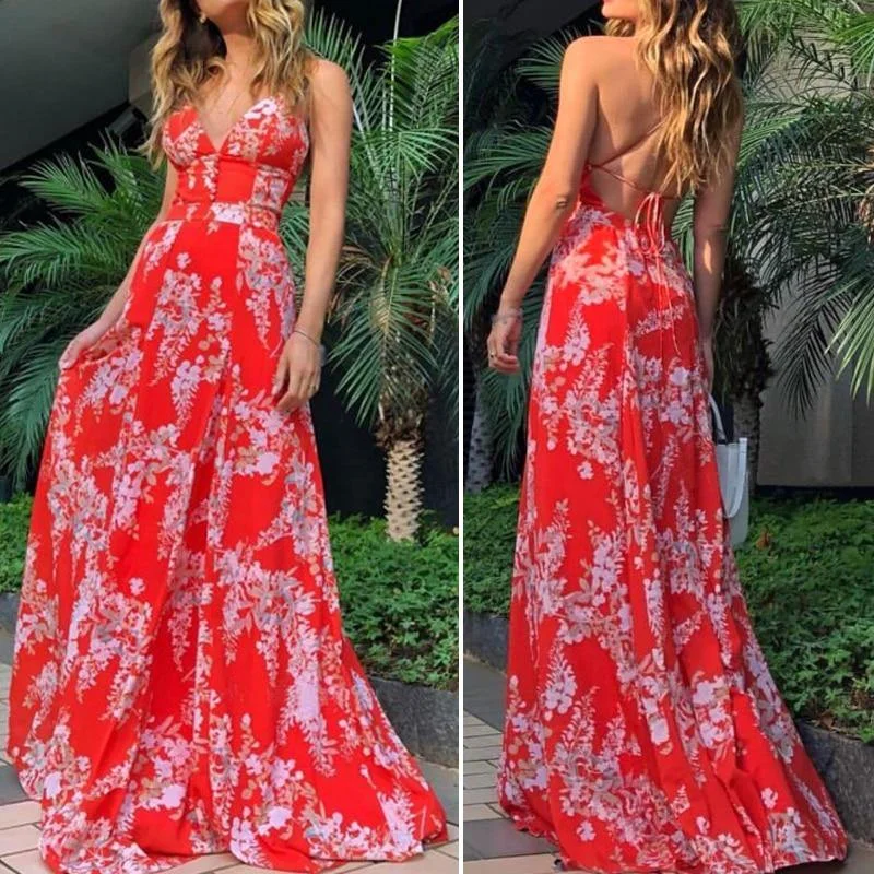 Stylish Savings Bohemian Floral Dress