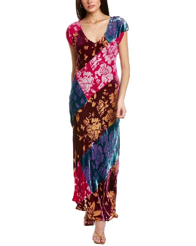 Comfortable Women's Outfits Johnny Was Solstice Silk-Blend Maxi Dress